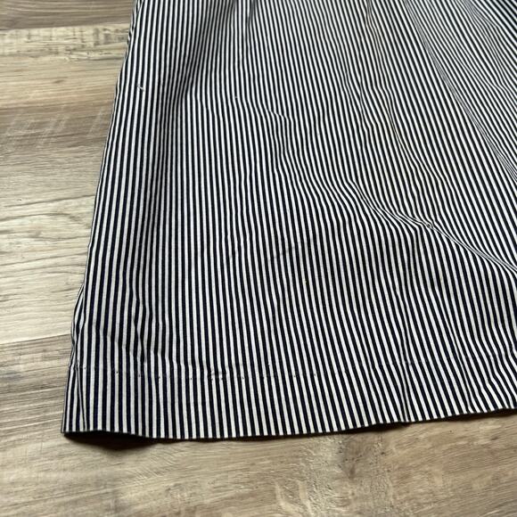 Marcos Merehi Cotton Striped House Dress Embroidered Bib Size P - Picture 5 of 8